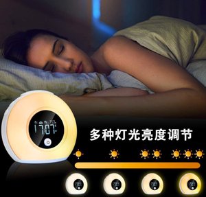 Despertador Inteligente con Luz de Amanecer Recargable, Reloj Despertador Electrónico con Sonidos Naturales, Música, Altavoz Bluetooth y Luz de Colores - Product Image 4