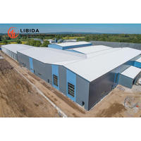 Hangar d'atelier industriel à faible coût, construction rapide, structure en acier préfabriquée, entrepôt de stockage en acier préfabriqué