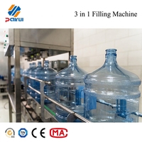 Machine de remplissage automatique personnalisable pour bouteilles d'eau de 5 gallons, ligne de production de remplissage de liquides directement de l'usine