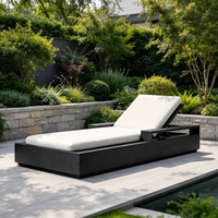 Mobilier d'extérieur de haute qualité en usine chaise longue en aluminium chaise longue de jardin pour la cour de l'hôtel