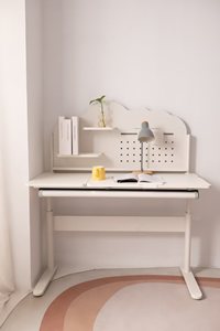 Modern Ergonomic Round 4-Seater Height Adjustable Eco-friendly Safety School Children's <strong>Study</strong> Desk Wood <strong>Material</strong> - Product Image 5