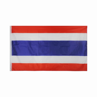 Drapeaux nationaux des pays d'Asie 3x5 pieds en polyester pour l'extérieur Vietnam, Philippines, Thaïlande, Brunei, Cambodge, Singapour