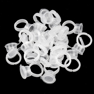 50 Pezzi/Sacchetto Anelli Porta Colla per Ciglia Finte, Copri Colla per Estetica Cilindrica - Product Image 3