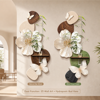 Décoration Murale 3D Fleurie en Gros Usine, Pièce Décorative Sûre Résistante aux Chutes avec Tube Floral, Personnalisation OEM