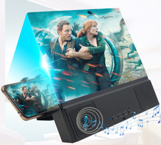 Распродажа HD увеличительное стекло для экрана мобильного телефона видео усилитель с динамиком увеличительное стекло для мобильного телефона Складная подставка