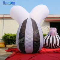 Ballon gonflable lumineux LED en forme de dessin animé, décoration artistique gonflable pour événement