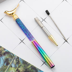 ปากกาลูกลื่นรูปนกน่ารัก โลหะสีเมทัลลิก ของขวัญส่งเสริมการขาย พร้อมโลโก้ - Product Image 4