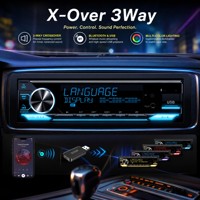 |   Lecteur MP3 de voiture 1 DIN DSP avec écran LCD, Bluetooth 6.0, 6 RCA, 6 canaux, égaliseur 31 bandes, X-Bass, FM AM RDS, USB AUX pour mise à niveau audio
