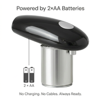 Vente en gros Ouvre-bocal électrique créatif en ABS Gadgets de cuisine en acier inoxydable opération facile avec boîte à logo personnalisable