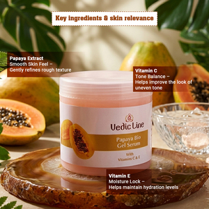 Premium Papaya Bio Gel Face Serum for <b>Skin</b> Brightening Deep Hydration and Natural Glow Enhancement Care Available for Sale - Product Image 5