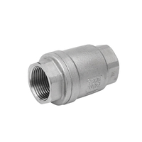 Valvola di ritegno a molla verticale in acciaio inox 304 per linea di alimentazione GPL con chiusura automatica, OEM, all'ingrosso, per uso industriale