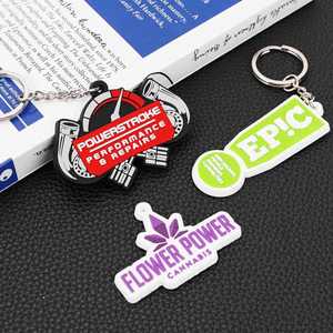 Personalized Business & Personal <b>Gift</b> Soft PVC Rubber Keychains with Custom 2D & 3D Logo Keychain Holder - Product Image 3