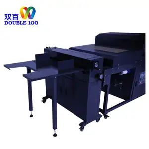 Double 100 650 Mm High Speed Automatic Roller Coating Machine Uv Small Uv Vanish Paper Coating Machine