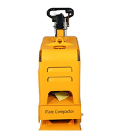 Compacteur à plaques réversible 30KN 5.5HP à essence, piqueur de sol vibrant 42*69cm 110KG, machine de compactage de sol routier robuste