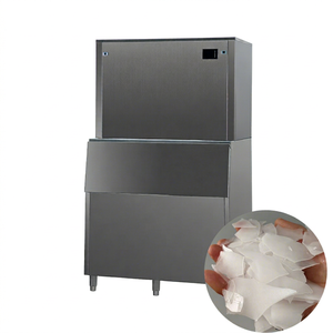 Machine à glace pilée YISO de très grande capacité 1000 kg/24h, coque extérieure entièrement en acier inoxydable pour la transformation des crevettes congelées - Product Image 1