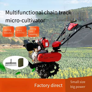 Four-Wheel Drive Electric Diesel Micro-Tiller Rotary Tiller Basins <b>Cultivators</b> Tractors Garden <b>Cultivator</b> Used Farm <b>Cultivator</b> - Product Image 3