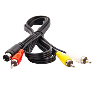 สายอะแดปเตอร์ 3RCA เป็น 9 พิน สำหรับกล่องทีวี สายสัญญาณเสียงและวิดีโอ 1.5 เมตร/5 ฟุต สายอะแดปเตอร์ RCA <span class=keywords><strong>AV</strong></span> สเตอริโอคอมโพสิต สายเกมสำหรับเครื่องเล่นเกม SEGAs Genesis - Product Image 3