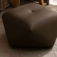 Pouf carré moderne en cuir, repose-pieds, siège cube pour salon, chambre, côté canapé, tabouret décoratif d'appoint