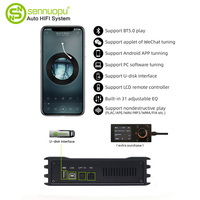OEM Sennuopu Audio Power Amplificateur stéréo de voiture Audio Car DSP Processor Amplificateurs Alliage d'aluminium Noir Améliorer l'acoustique de la voiture 1KG