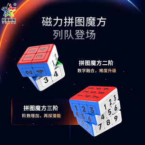 Yuxin 3x3 Magnetic Number Puzzle Cube Educational Brain-Boosting Toy for Youth and Kids Ages 8 13 Years Unisex - Product Image 4