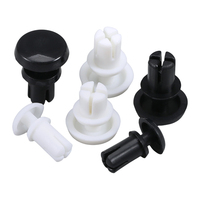 Attaches à pression en nylon noir et blanc de type R, clips d'extension pour cartes de circuits imprimés pour assemblage électronique