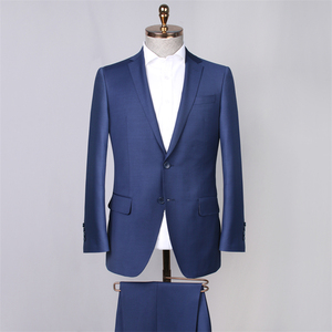 Super 110 Veste de costume pour <span class=keywords><strong>homme</strong></span> <span class=keywords><strong>Blazer</strong></span> 100% <span class=keywords><strong>laine</strong></span> Demi-toile Simple boutonnage Fermeture éclair Grande taille Respirant Devant plat - Product Image 1