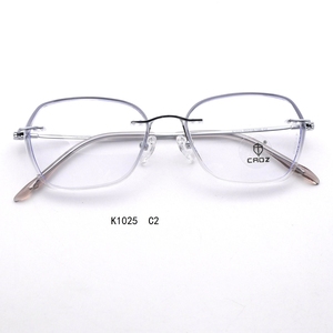 แว่นตา K1025 กรอบโลหะเมมโมรี่ น้ำหนักเบา ทนทาน ทันสมัย ดีไซน์ยืดหยุ่นเพื่อความสบาย - Product Image 3