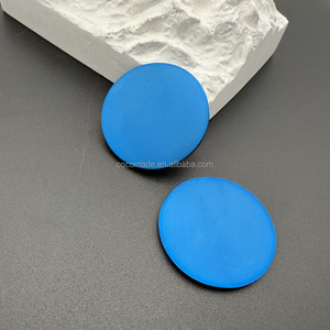 Pièces de monnaie en acier inoxydable antirouille de 40 mm de diamètre, pièces de monnaie vierges pour la gravure, disque bleu durable - Product Image 6