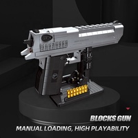 Samtoy 765 pièces bricolage Puzzle Simulation Construction modèle militaire pistolet en plastique jouet Mini briques blocs de construction pour les enfants