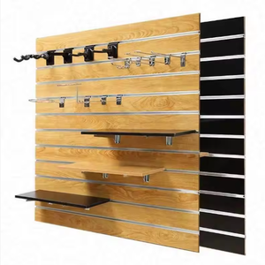 Panneaux muraux décoratifs à lattes en MDF et HDF rainurés, design moderne résistant à l'humidité pour les présentoirs <span class=keywords><strong>de</strong></span> magasins et <span class=keywords><strong>de</strong></span> centres commerciaux - Qualité supérieure - Product Image 3