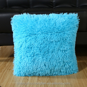 Cream <strong>White</strong> Faux Fur <strong>Fluffy</strong> Double-Sided Decorative Throw <strong>Pillow</strong> Covers 18*18 Inch,Velvet Pillowcase Cushion Case for Sofa Couch - Product Image 4