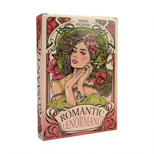 Romantische <span class=keywords><strong>Lenormand</strong></span>-Spielkarten Art Nouveau Bedrucktes Papierdeck Farbbox Lern- und Unterhaltungsspiel - Product Image 1
