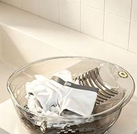 Lavabo multifonctionnel intégré avec planche à laver, pour sous-vêtements, collants, et lavage des pieds, en PET domestique