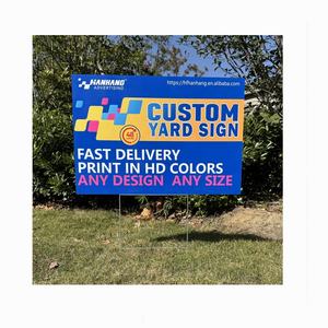 Cartelli personalizzati 18x24 con H-stakes in affitto, Open House, ora assunzioni o carte cantiere segno di prato politico - Product Image 6