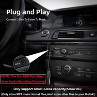 Plug & Play 3,5mm AUX Stecker-zu-Stecker OTG-Adapter mit Nylon-Ummantelung, 4K-Auflösung, kombinierter Abschirmung für Auto-Audio, USB-Laufwerke und Musik