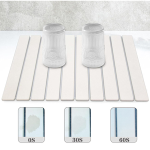 Tapis de séchage de vaisselle pliable en pierre classique, absorbant, rectangulaire, antidérapant, design moderne pour comptoir de cuisine - Product Image 3
