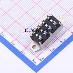 SS-23H19-G050 Slide Switch Through hole Component (THT) Switch Double Pole Three Throw Rectangle Pin Header PC Pin 30.4mm - Product Image 2