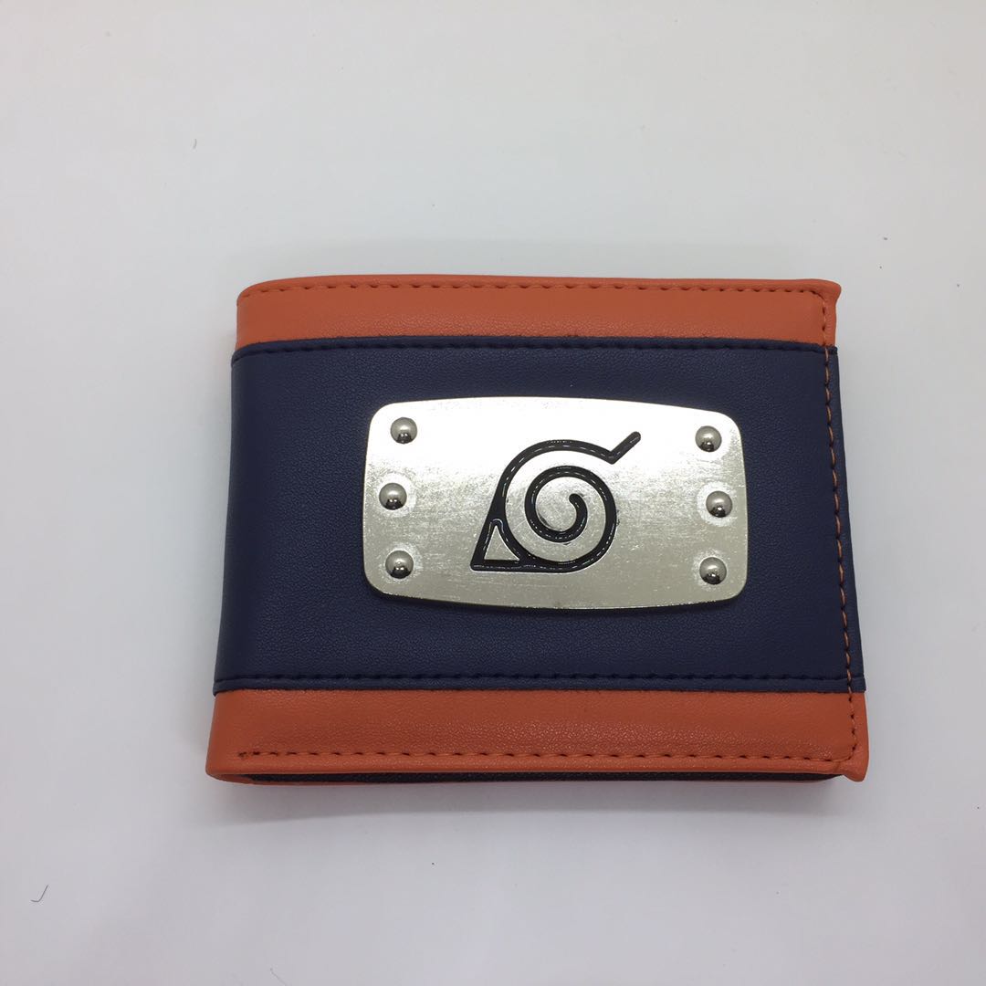 Кожаный кошелек-держатель с рисунком аниме