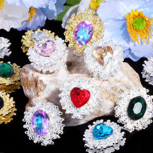 2025 New Design Love Rhinestone Crystal Heart Beads for Pens <b>DIY</b> Jewelry Phone Chains <b>Accessories</b> - Product Image 1