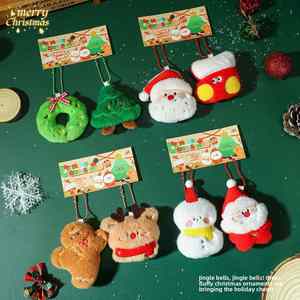 Decorations Plush Santa Claus Wreath Snowman Socks Reindeer Christmas <b>Tree</b> <b>Ornaments</b> Small Dolls Wholesale Made China - Product Image 2