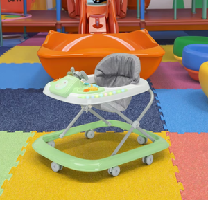 Marche-bébé pliable personnalisable pour enfants avec plateau, <span class=keywords><strong>musique</strong></span>, lumières 7 couleurs, structure en acier inoxydable, construction en plastique, charge 20 kg - Product Image 1