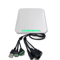 Lector de Tarjetas Inteligentes USB con Antena Lineal de 12 DBi, RS485/RS232, Lector RFID UHF de Largo Alcance con Antena Integrada para Sistemas de Embalaje