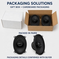 Haut-parleur coaxial professionnel 4x6 pouces 2 voies pour voiture, cône en PP, bord en caoutchouc, haut-parleur de porte de voiture coaxial OEM ODM