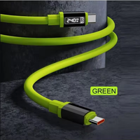 Kabel Data Antarmuka Tipe-C ke Tipe-C 1.5M 240W E Marker Kabel Pengisian Cepat untuk Ponsel / Laptop / Tablet