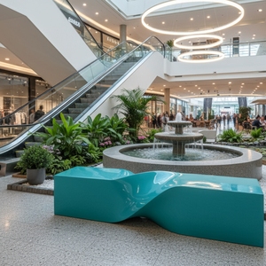 Sièges modulaires <span class=keywords><strong>en</strong></span> fibre <span class=keywords><strong>de</strong></span> verre FRP Bancs cuboïdes pour espaces urbains extérieurs Intérieur Longueur personnalisée Design <span class=keywords><strong>de</strong></span> meubles pour sièges publics à la mode - Product Image 5