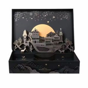 Sản phẩm mới sang trọng tùy chỉnh in hiển thị các tông giấy sinh nhật sáng tạo món quà bất ngờ Đóng gói hộp với logo - Product Image 2