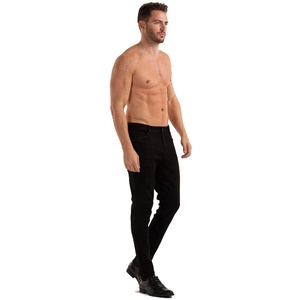 Dropship Jeans da uomo Slim Fit da lavoro abbigliamento formale senza strappi Jeans in Denim di base pantaloni da uomo alla moda <span class=keywords><strong>Jens</strong></span> pantalone per uomo - Product Image 4