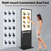 Pantalla LCD Portátil de 32/43/49/55 Pulgadas para Interiores, Reproductor Multimedia, Señalización Digital en Inglés para Parques de Atracciones