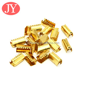 Vàng Mạ Sắt Kim Loại Ribbon Uốn End <span class=keywords><strong>Cord</strong></span> Clip Uốn Dây Da Với Kim Loại End Bền Và Phong Cách - Product Image 2