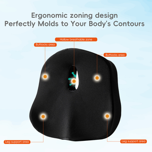 Yue Rise 2026 Nuevo Cojín <span class=keywords><strong>de</strong></span> Asiento Ergonómico Antideslizante <span class=keywords><strong>de</strong></span> Espuma Viscoelástica <span class=keywords><strong>de</strong></span> Alta Densidad con Cremallera para Trabajo Prolongado <span class=keywords><strong>en</strong></span> la <span class=keywords><strong>Oficina</strong></span> - Product Image 2